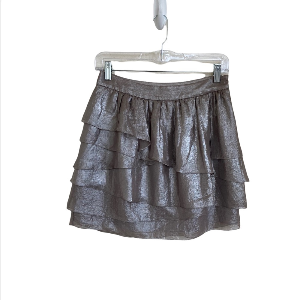 Club Monaco Metallic Mini Robin Skirt